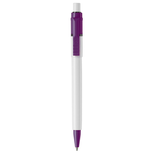 Długopis Baron Colour nieprzezroczysty Biały / purpurowy LT80900-N0172 (3)