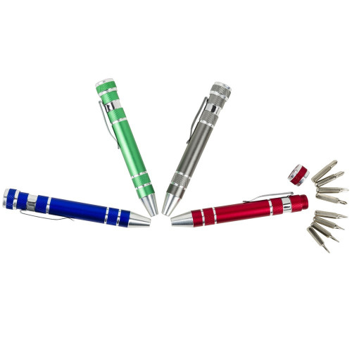 Śrubokręt, 8 końcówek | Tate Jasnozielony V5090-10 (1)