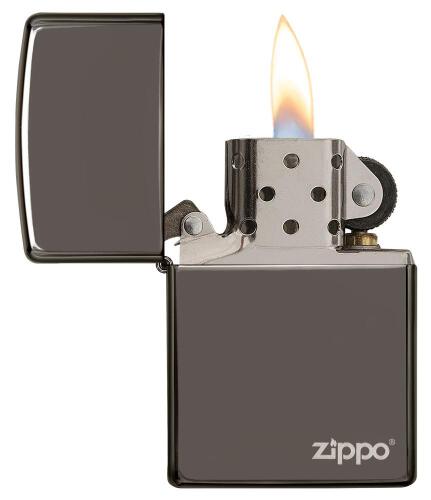 Zapalniczka Zippo Classic z logo Black Ice ZIP60001213 (2)