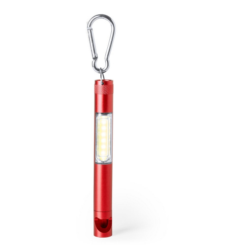 Latarka warsztatowa COB LED, magnes, otwieracz do butelek czerwony V9713-05 