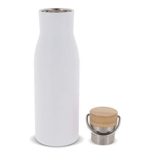 Butelka termiczna z pokrywą bambusową 500ml Biały LT98900-N0001 (3)