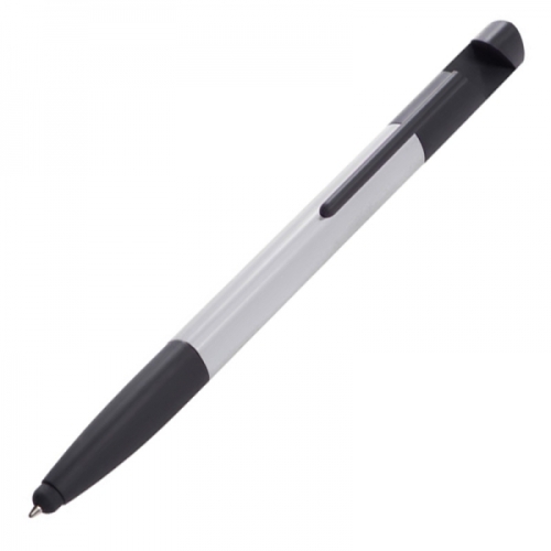 Długopis plastikowy z linijką DAAN szary 064207 