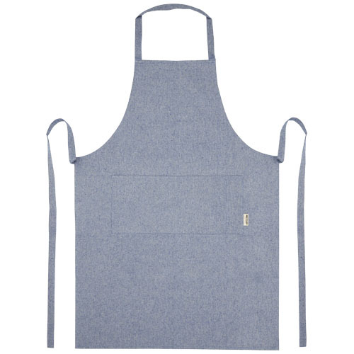 Pheebs Fartuch z bawełny z recyklingu o gramaturze 200 g/m² Niebieski melanż 11313850 (3)