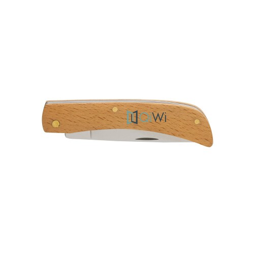 Drewniany nóż składany, scyzoryk brązowy P414.009 (4)