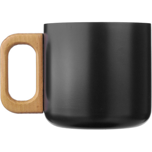 Kubek 400 ml ze stali nierdzewnej z recyklingu Czarny VA452-03 (1)