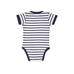 Body niemowlęce Krotkie Rekawy Bawełniane OEKO-TEX - White & Red