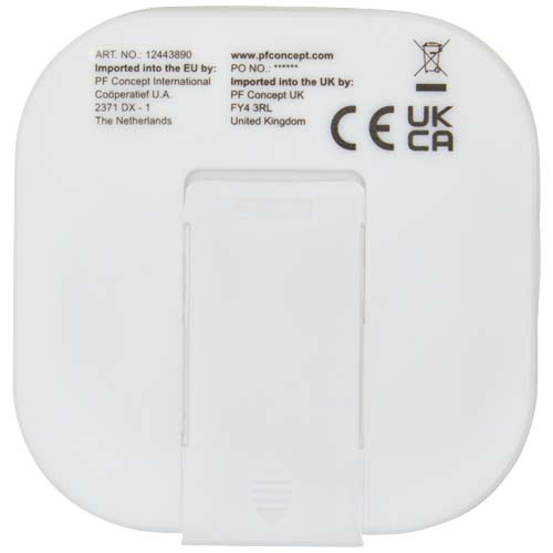 Baekdu przewodowy zestaw słuchawkowy typu C z pudełkiem do przechowywania wykonanym z tworzyw stzucznych pochodzących z recyklingu Czarny 12443890 (4)