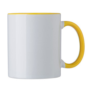 Kubek ceramiczny 300 ml żółty