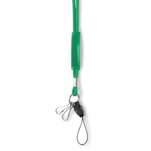 Smycz reklamowa, przywieszka do telefonu Jasnozielony V4099-10 