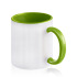 2-kolorowy kubek ceramiczny pod sublimację, 325 ml Jasnozielony IP37024843  thumbnail