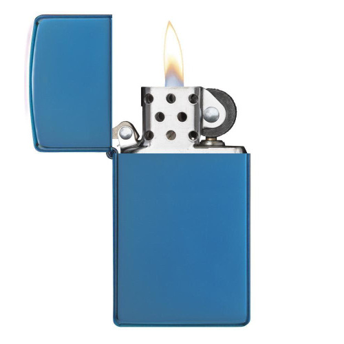 Zapalniczka Zippo Slim Niebieski połysk ZIP60001181 (2)