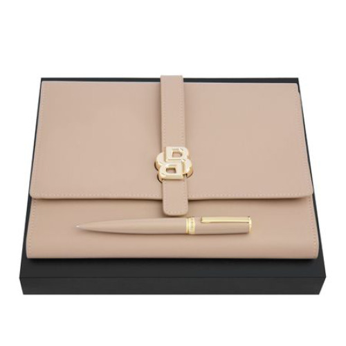 Zestaw upominkowy Hugo Boss teczka i długopis HDM520X + HSC5204X Natural HPBM520Q 