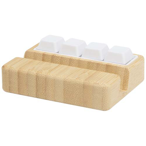 Algol stojak na telefon i zabawka sensoryczna z tworzyw sztucznych pochodzących z recylingu z elementami bambusowymi Drewno 12446671 (4)