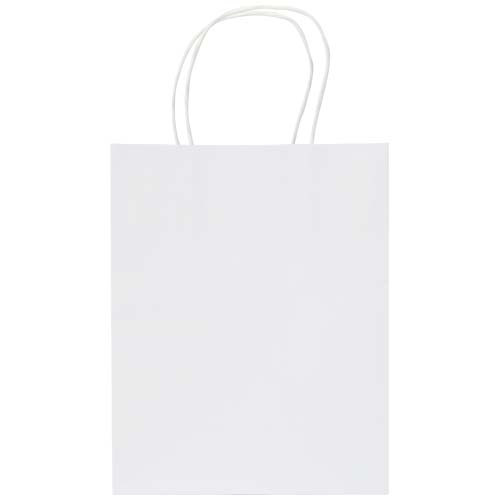 Kraft - torba papierowa z tektury 120 g/m² ze skręcanymi uchwytami – 18 x 9 x 23 cm Biały 1ZM02101 (1)