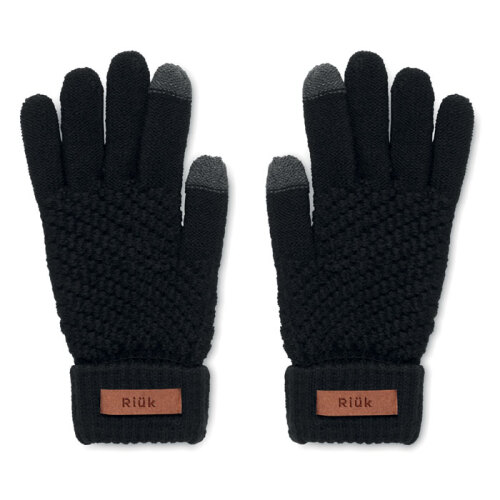 Rękawiczki dotykowe RPET czarny MO6667-03 (3)