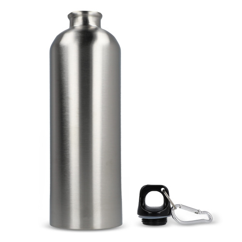 Jednościenna butelka R-SS z karabińczykiem 750ml Srebrny LT98739-N0005 (5)