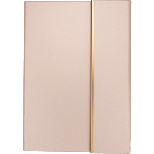 Notatnik A5 ze skóry z recyklingu, w linie z długopisem metalowym CrisMa MAGGIE Miedziany 2476395 (10)