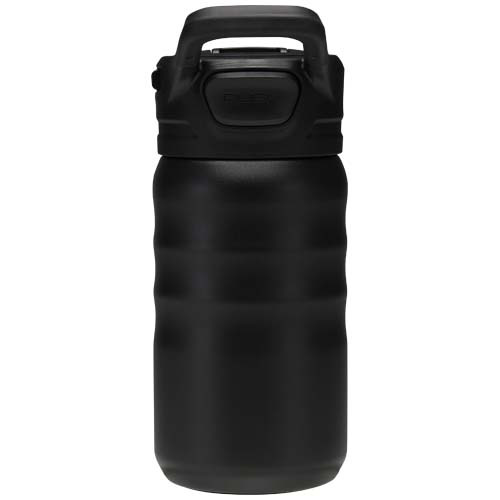 Bidon sportowy Knox o pojemności 350 ml, wykonana ze stali nierdzewnej z podwójnymi ściankami i materiału pochodzącego z recy Czarny 10095290 (3)