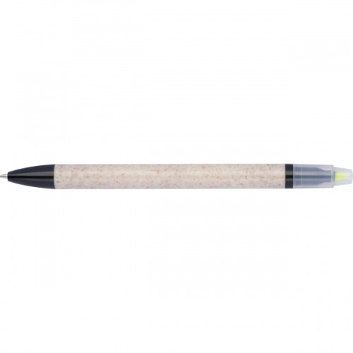 Długopis z zakreślaczem Brest Beżowy 181313 (3)