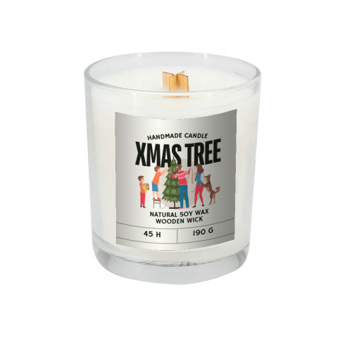 Świeca sojowa 190g Cedarwood Przeźroczysty PS0001 (2)