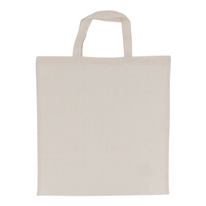 Torba na ramię z bawełny OEKO-TEX® 140g/m² 38x42cm krótkie rączki