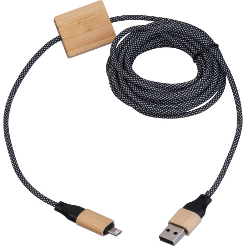 Kabel do szybkiego ładowania 4w1, 3m KRISTIN Beżowy 3543413 (7)