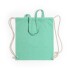 Worek ze sznurkiem i torba na zakupy z bawełny z recyklingu, 2 w 1 zielony V6792-06  thumbnail