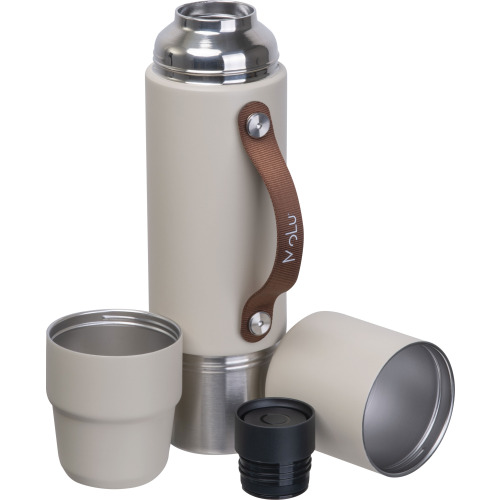 Termos stalowy z recyklingu LE BOURGET MoLu 1000 ml Beżowy 535213 (1)