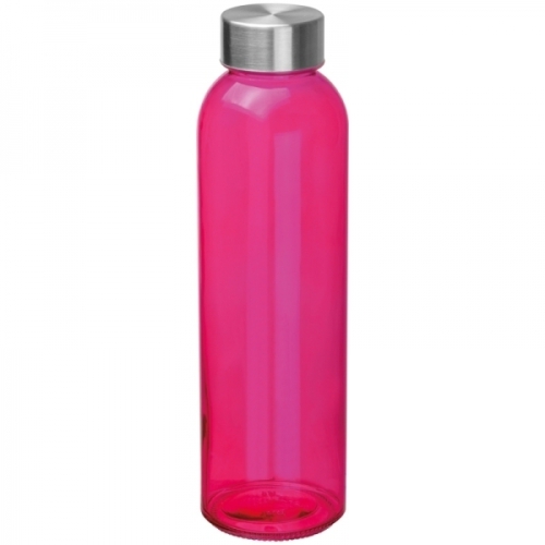 Butelka szklana INDIANAPOLIS różowy 139411 (1)