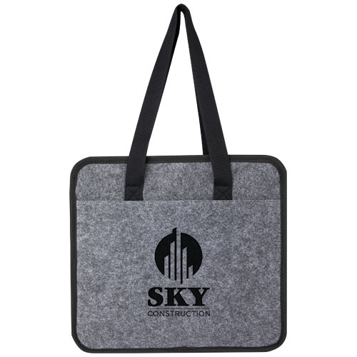 Felta składany filcowy organizer samochodowy z materiałów z recyklingu z certyfikatem GRS Średnioszary 12066482 (1)