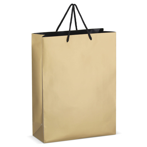 Papierowa torba prezentowa FSC 30 x 12 x 40 cm 200 g/m² Złoty LT91517-N0006 