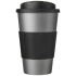 Americano® 350 ml tumbler with grip & spill-proof lid Srebrny 21069613 (2) thumbnail