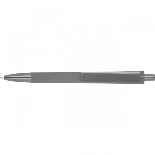 Długopis plastikowy z ABS z recyklingu soft touch Monterrey Szary 524607 (2)