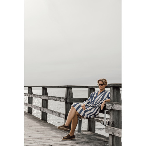 Szlafrok VINGA Ornos L/XL Niebieski VG620-02 (7)