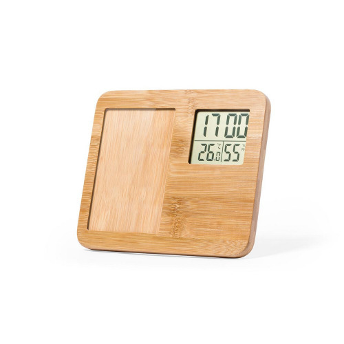 Bambusowa ramka do zdjęć, stacja pogodowa Jasnobrązowy V8224-18 (1)