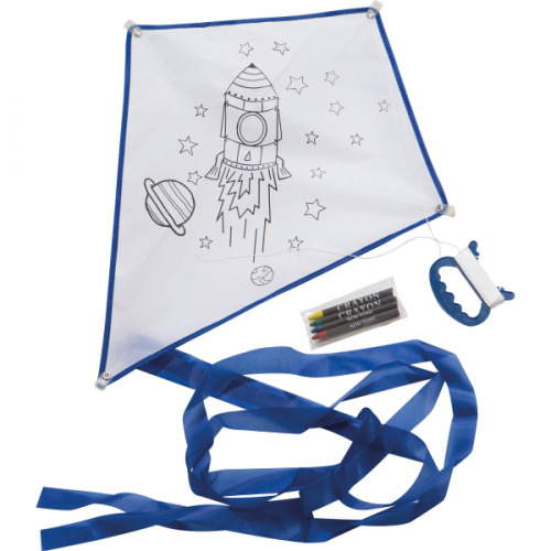 Latawiec do kolorowania z 4 kredkami ELLEN Biały 5066606 