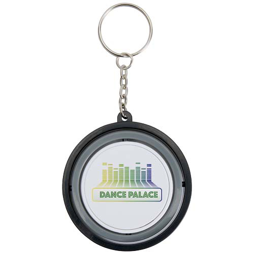 Spinx brelok z tworzyw sztucznych pochodzących z recyklingu z bączkiem Czarny 12634290 (1)