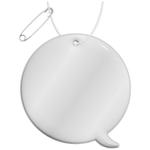 RFX™ reflective odblaskowa zawieszka z PVC, wezwanie (callout)