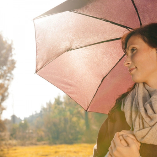 Parasolka manualna LILLE Brązowy 518801 (3)