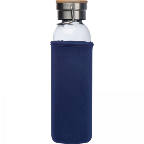 Butelka szklana z pokrowcem 600 ml RAMONA Granatowy 6318144 (5)