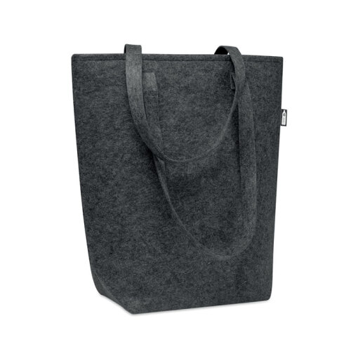 Filcowa torba na zakupy RPET ciemno szary MO6185-15 