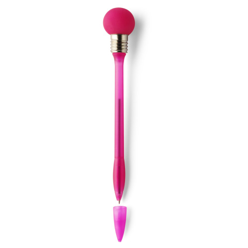Długopis "żarówka" z zatyczką Różowy V1006-21 