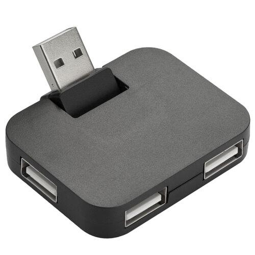 Rozgałęźnik USB SYDNEY Czarny 853303 (1)