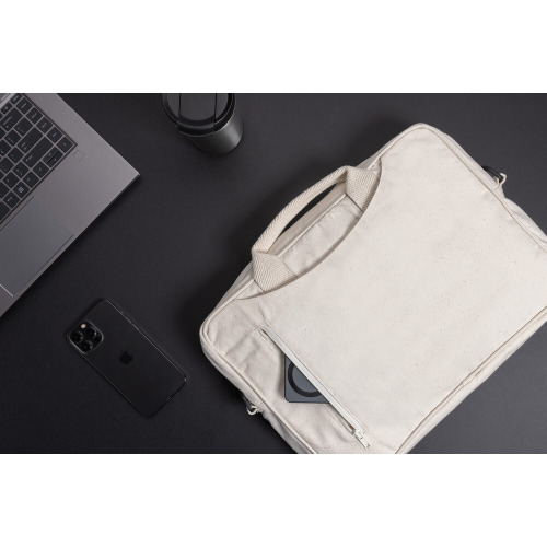 Torba na laptopa 15,4" AWARE™ Laluka, bawełna z recyklingu biały P732.110 (1)