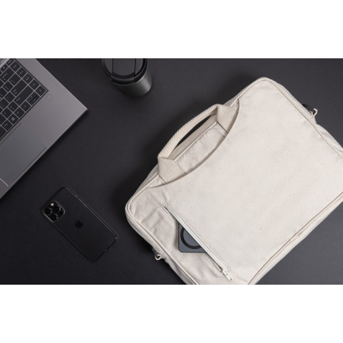 Torba na laptopa 15,4" AWARE™ Laluka, bawełna z recyklingu Biały P732.110 (1)