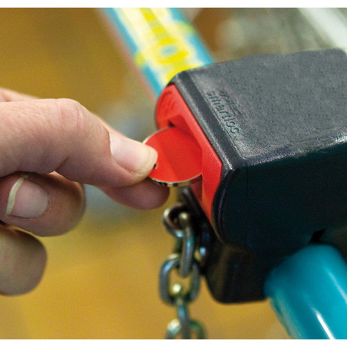 Brelok do kluczy, żeton do wózka na zakupy Czarny V4722/A-03 (1)