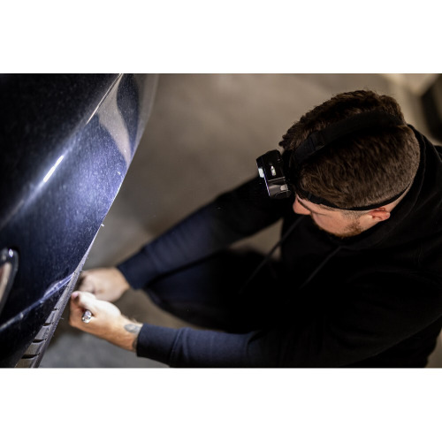 Latarka na głowę ze światłem LED i COB | Chad Czarny V7198-03 (8)