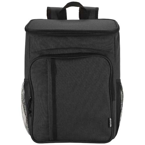 Tundra plecak termiczny z certyfikatem GRS z recyklingu z zestawem sztućców, 20 l Melanż węglowy 13012090 (2)