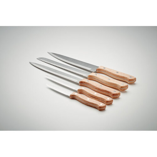 5-częściowy zestaw noży drewna MO6308-40 (6)