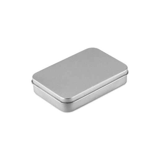 Karty do gry, metalowe pudełko srebrny mat MO7529-16 
